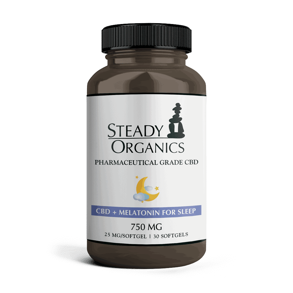 Softgels with Melatonin 25mg Amber Bottle